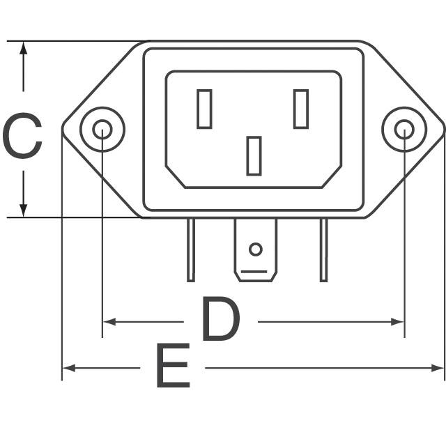 1-6609008-0 TE Connectivity Corcom Filters  Moduli di ingresso alimentazione (PEM)